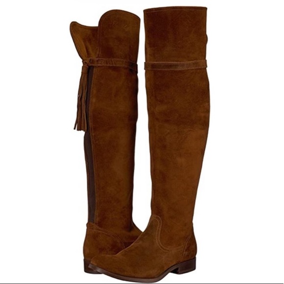 Frye Shoes - Frye Molly Tassel Brown Suede Boots